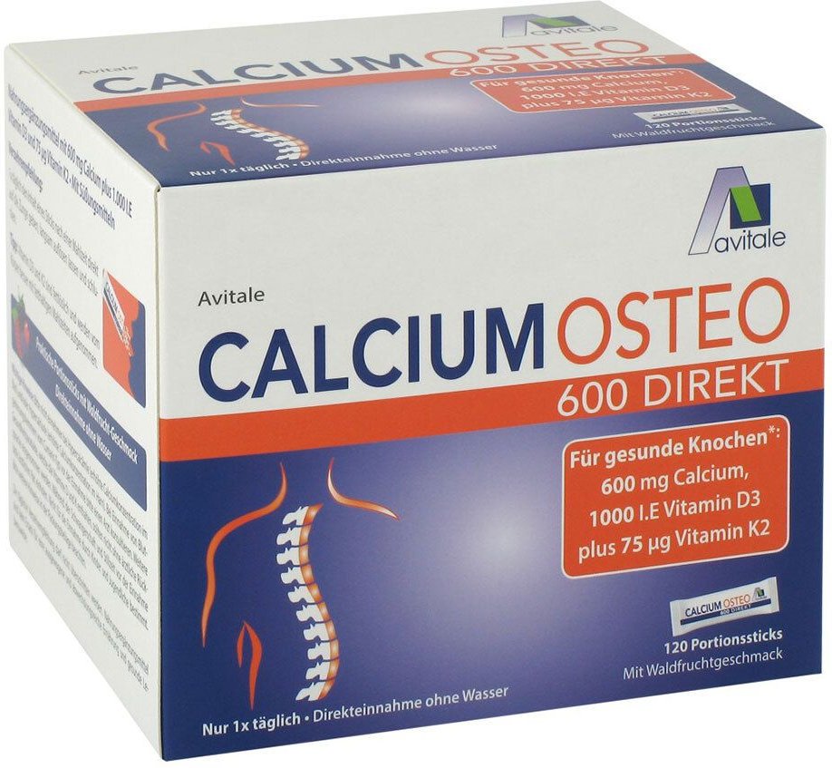 Calcium Osteo 600 Direkt Portionssticks 120 St Pulver