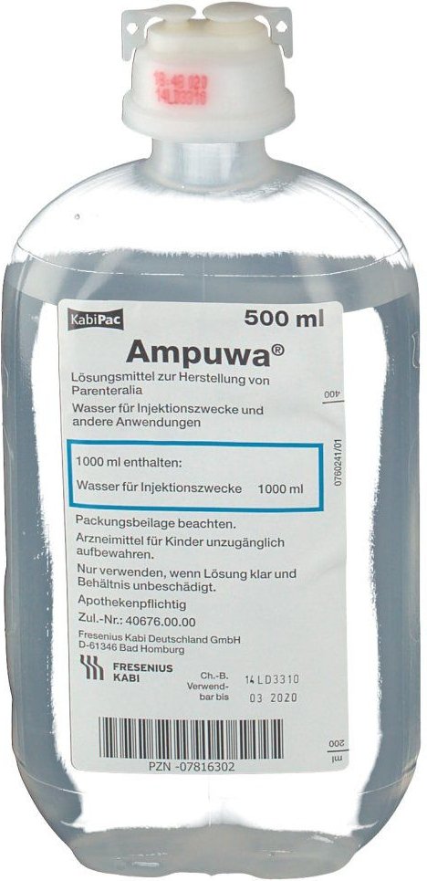 Ampuwa Plastikflasche Injektions- / Infusionslösung