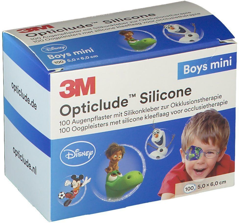 Opticlude Silicone Disney boys mini 5x6 cm 100 St Pflaster