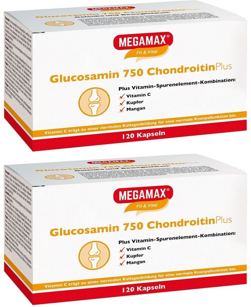 Glucosamin 750 Chondroitin Plus Megamax Kapseln 2x 2x120 St