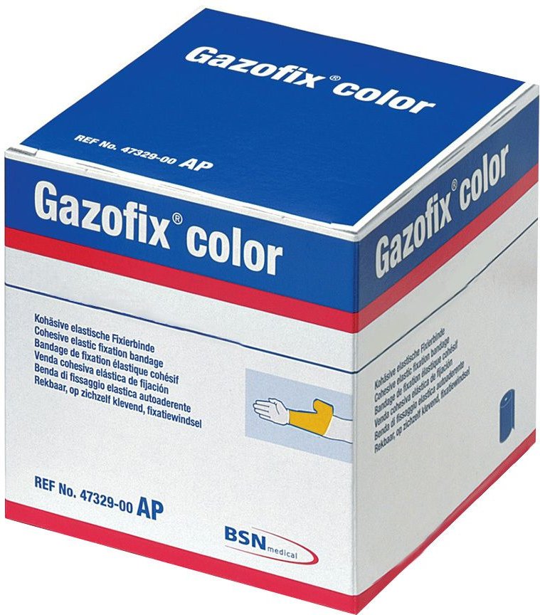 Thumbnail - Gazofix color Fixierbinde kohäsiv 8 cmx20 m gelb 1 St Binden