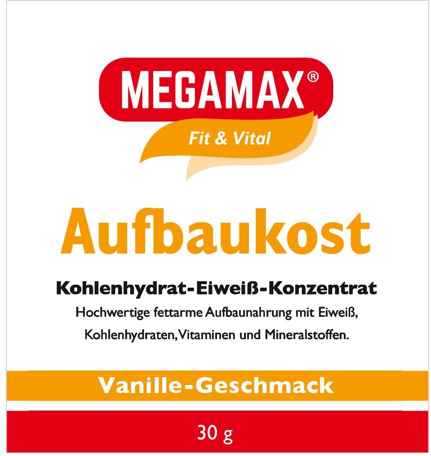 Megamax Aufbaukost Vanille Pulver 30 g