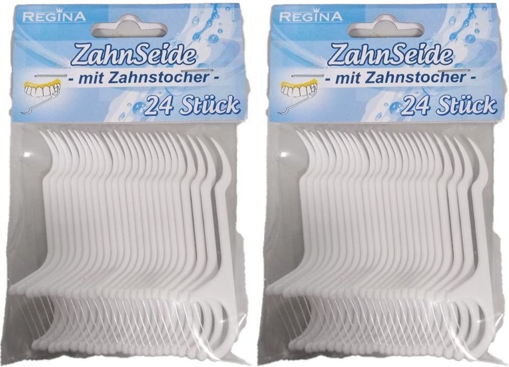 Zahnstocher M Zahnseide RE x2 2x24 St
