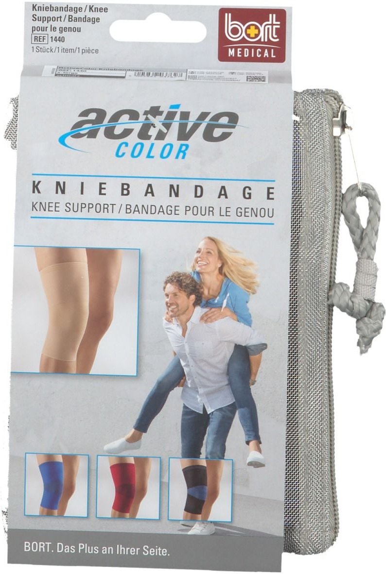Bort ActiveColor Kniebandage XL schwarz 1 St Bandage(s)