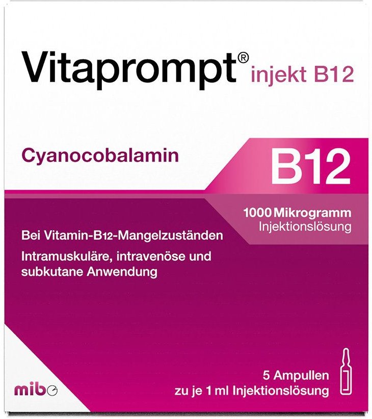Vitaprompt injekt B12 1000 µg Injektionslösung 5x1 ml