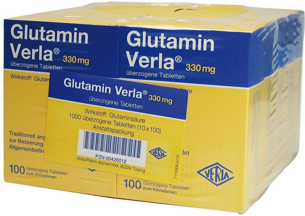 Glutamin Verla überzogene Tabletten 1000 St Überzogene