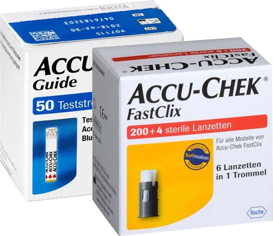 Thumbnail - Accu-Chek Guide Teststreifen + Fastclics Lanzetten 1 St Kombipackung