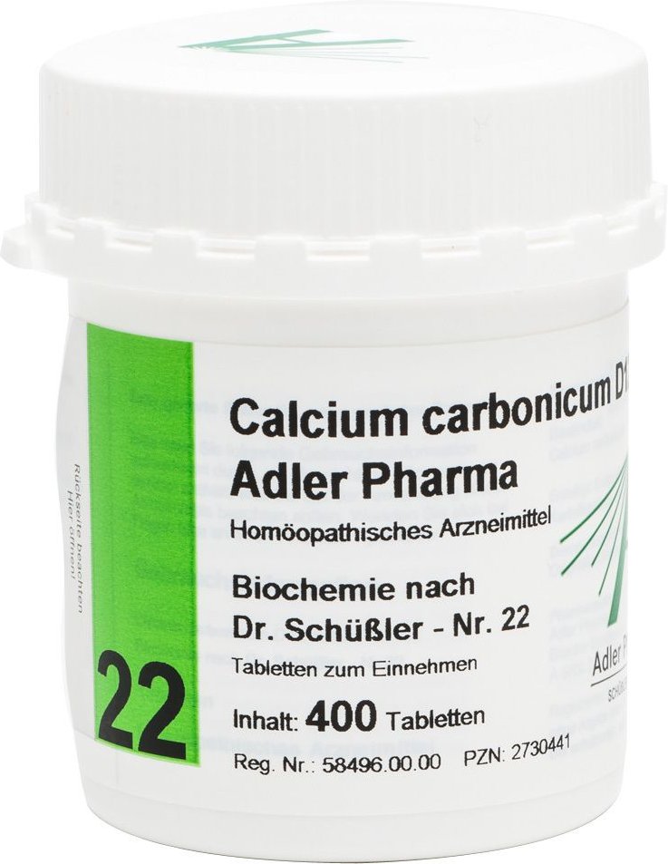 Biochemie Adler 22 Calcium carbonicum D 12 Tabl. 400 St Tabletten