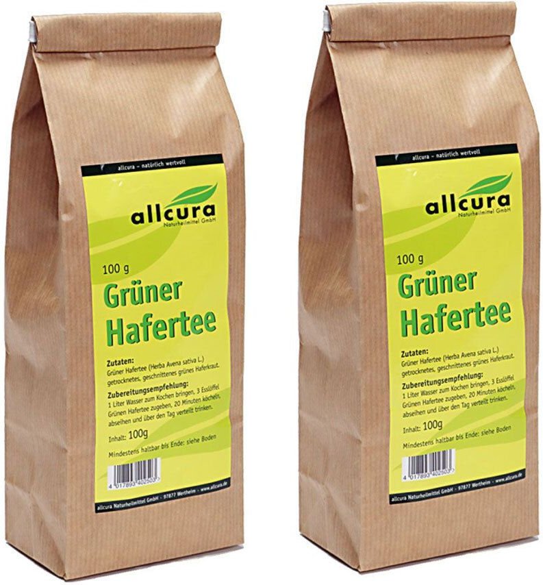 allcura Grüner Hafertee, lose 2x100 g Tee