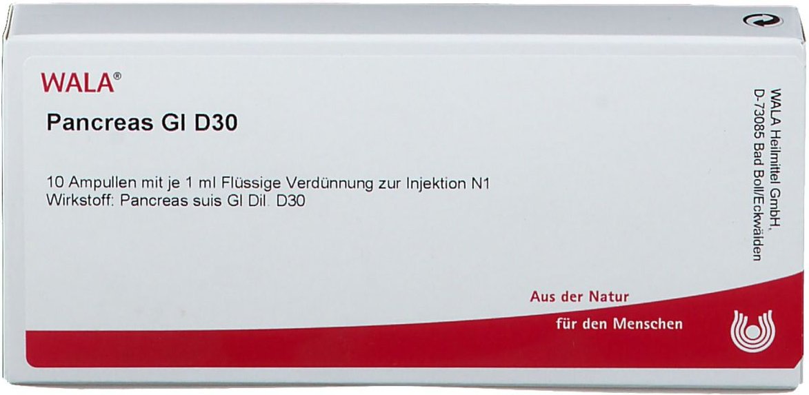 Pancreas GL D 30 Ampullen 10x1 ml