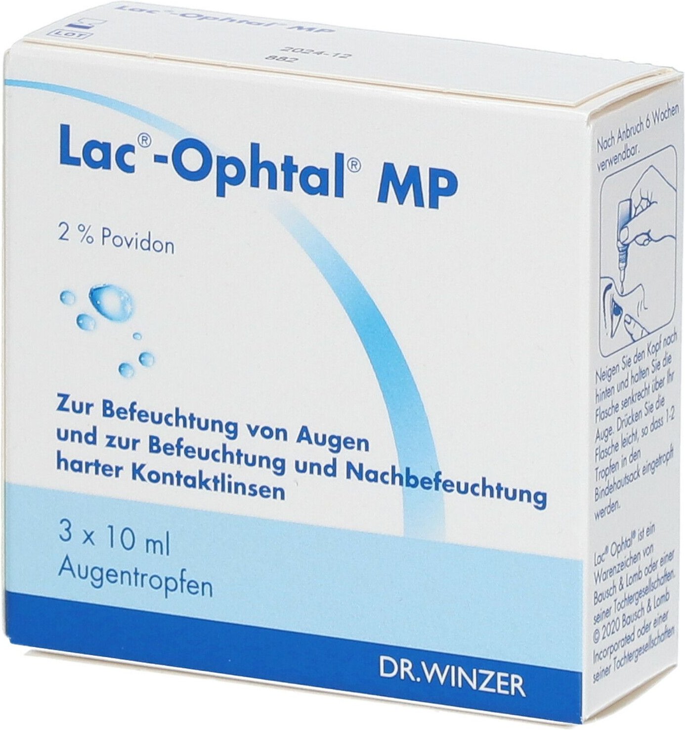 LAC Ophtal MP Augentropfen 3x10 ml