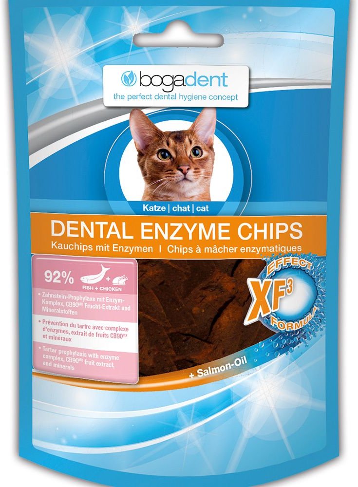 Bogadent Dental Enzyme Chips Fish f.Katzen 50 g Beutel