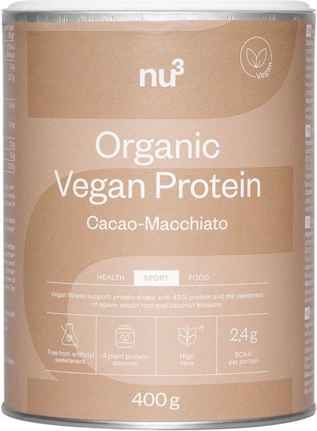 nu3 Bio Vegan Protein Shake - Schoko-Macchiato 400 g Pulver
