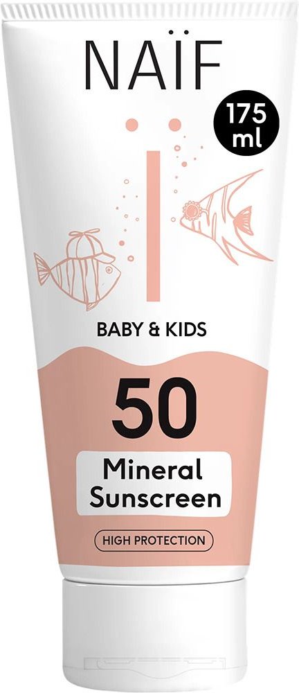 Naif Baby&Kids Minerale Zonnecreme Spf50 175ml 175 ml Sonnenschutzcreme