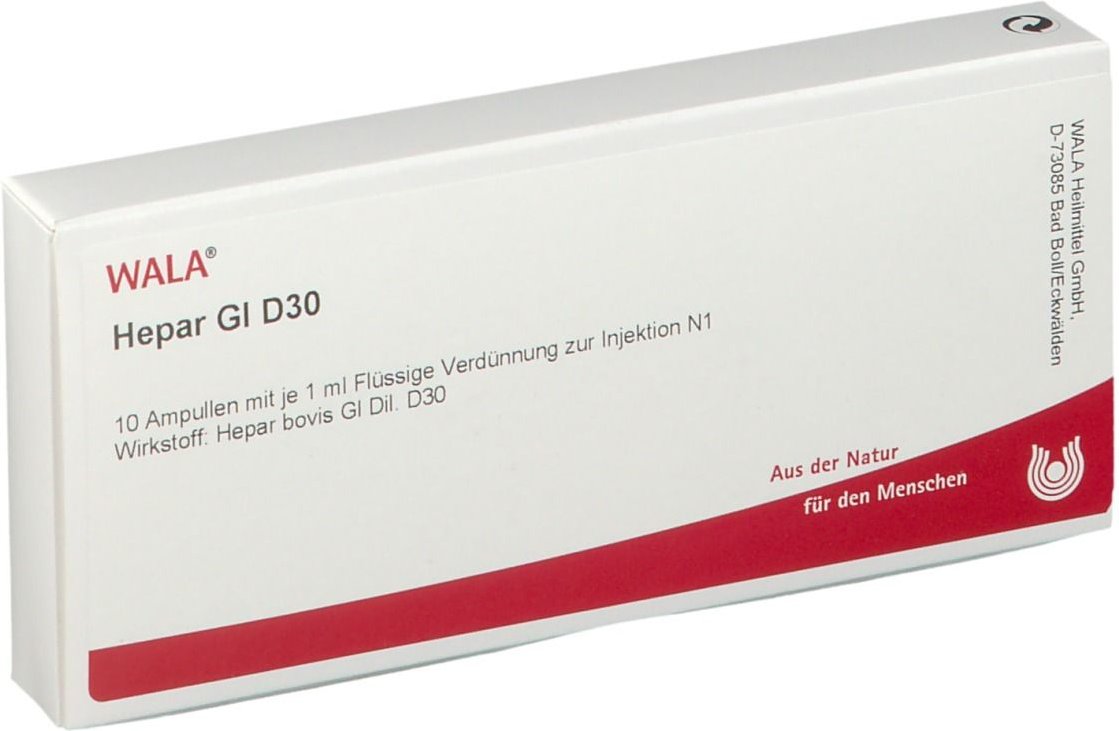 Thumbnail - Hepar GL D 30 Ampullen 10x1 ml