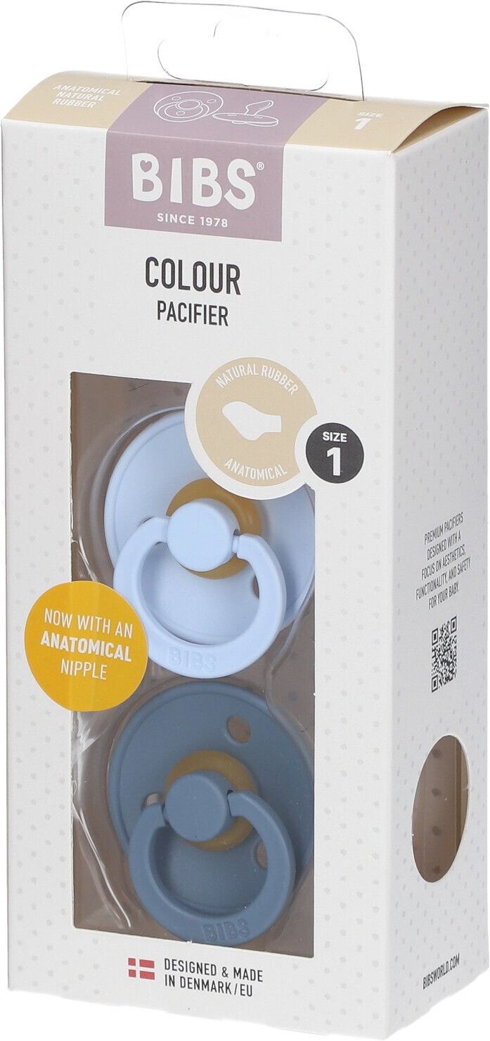 Bibs Fopspeen Anatomic Petrol - Blue 0-6 Maanden 2 St Sauger