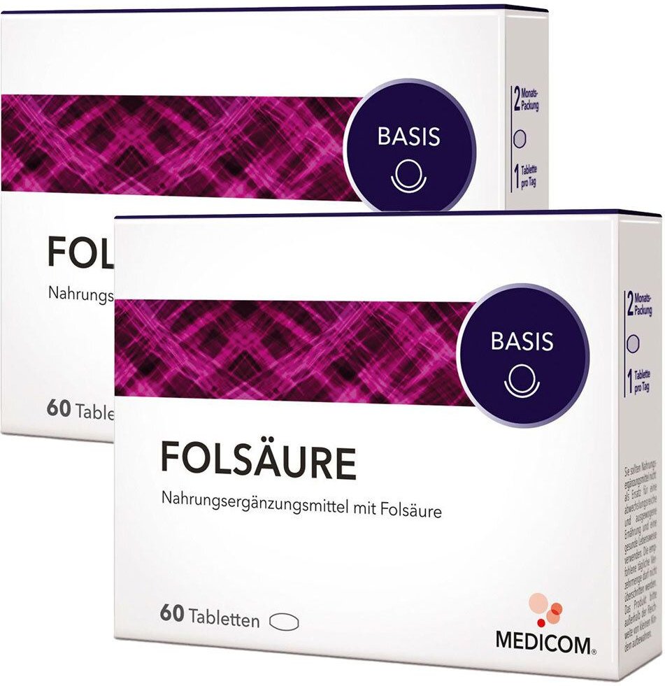 Folsäure Tabletten 2x60 St
