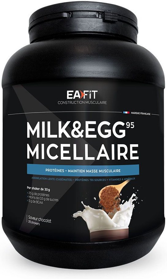 Milk & EGG 95 Micellaire - Poudre, préparation hyperprotidique pour boisson avec édulcoran 750 g Pulver