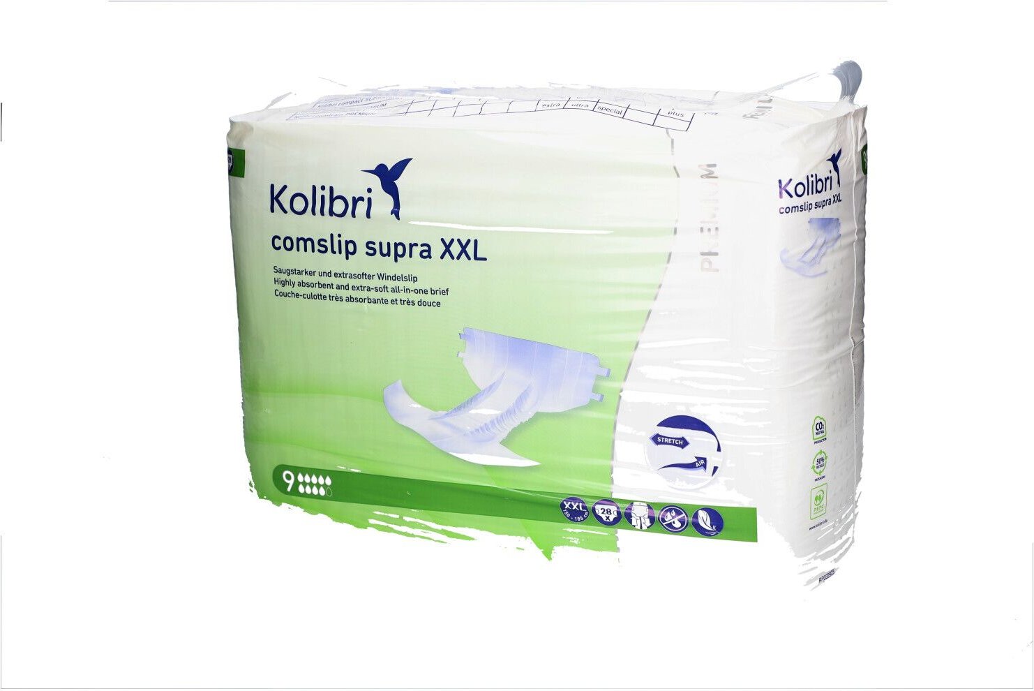 Thumbnail - Kolibri comslip premium supra XXL 150-185 cm 28 St Beutel