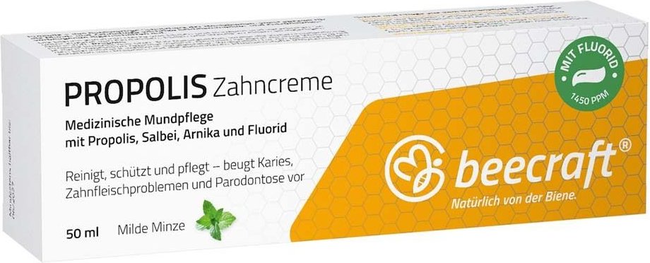 Beecraft Propolis Zahncreme Salbei Arnika Fluorid 50 ml