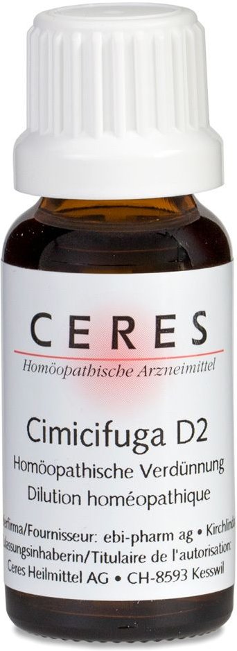 Ceres Cimicifuga D 2 Dilution 20 ml