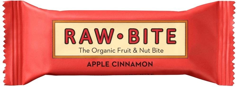Rawbite Bio Riegel, Apfel-Zimt 12x50 g Riegel