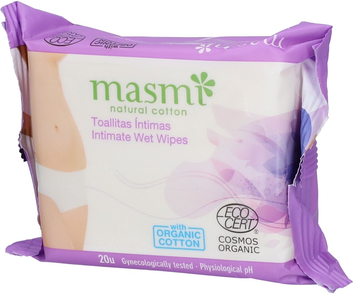 BIO Intimpflegetücher 100% Bio-Baumwolle Masmi 20 St Tücher