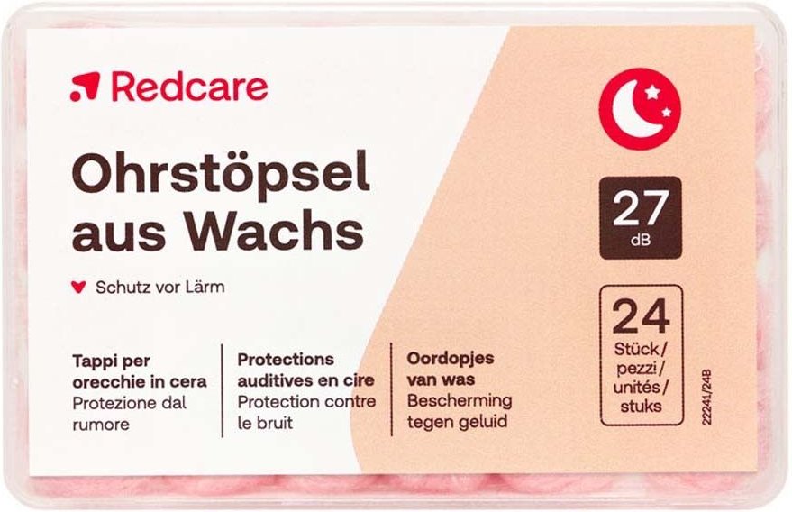 Redcare Ohrstöpsel aus Wachs 24 St