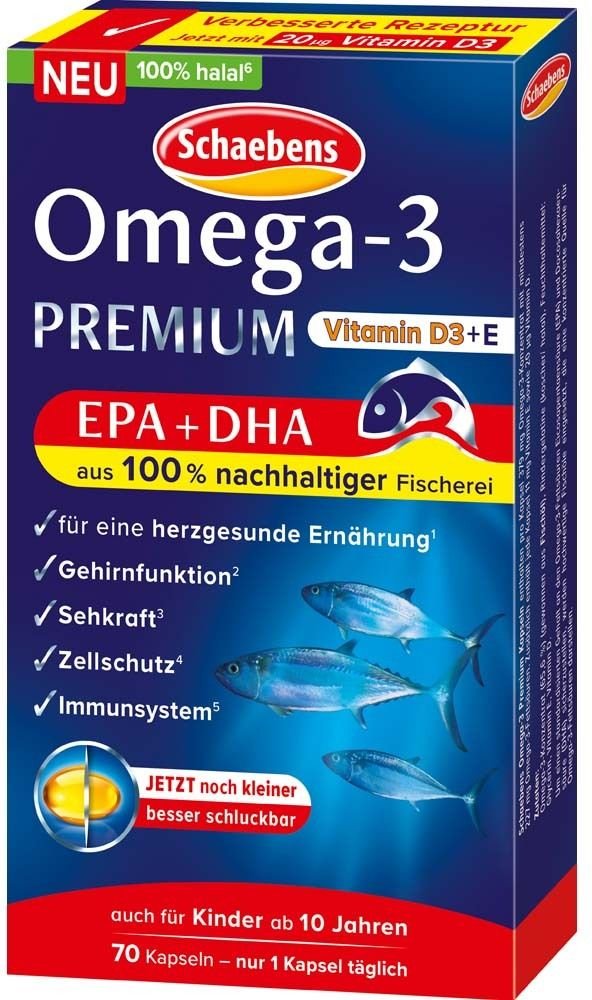 Thumbnail - Schaebens Omega-3 Premium Kapseln 70 St