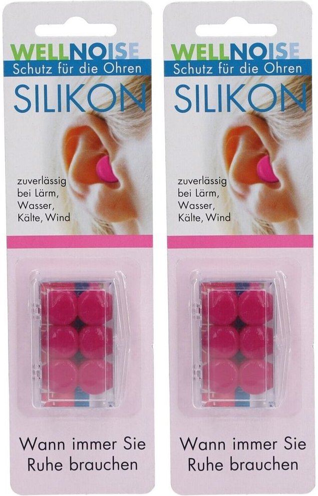 Wellnoise Ohrenstopfen pink Blister 2x 2x3x2 St