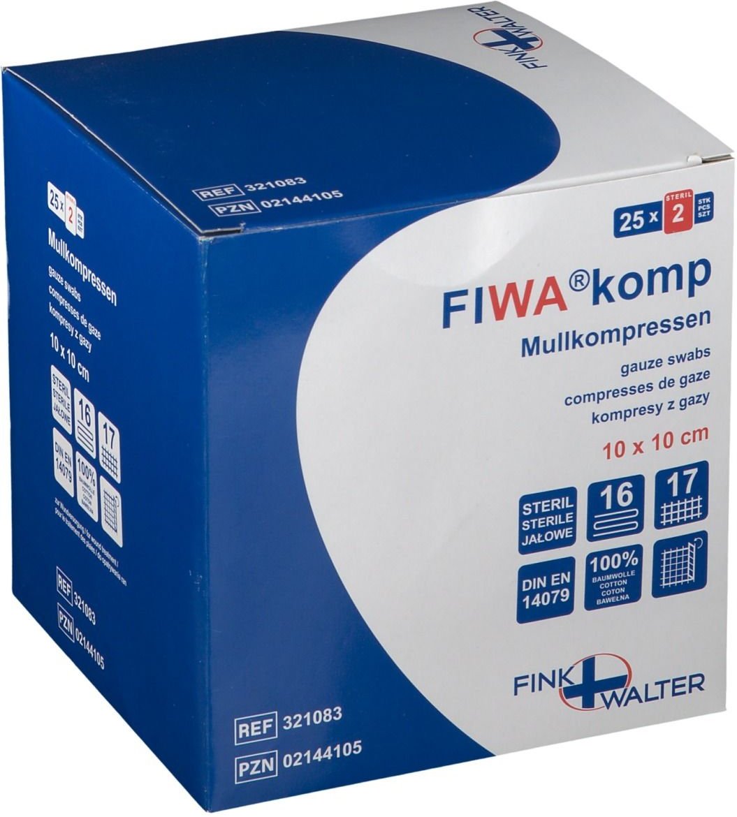 Mullkompressen 10x10 cm steril 16fach 35x2 St Kompressen