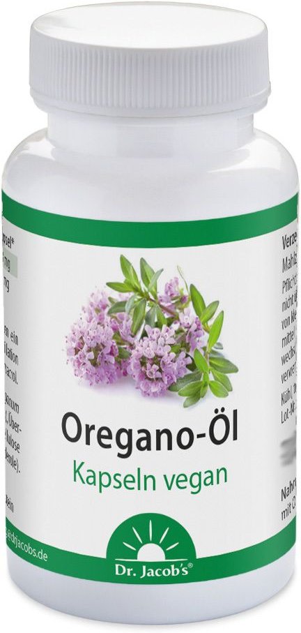 Oregano ÖL Kapseln vegan Dr.Jacob's 60 St
