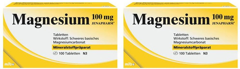 Magnesium 100 mg Jenapharm Doppelpack 2x100 St Tabletten