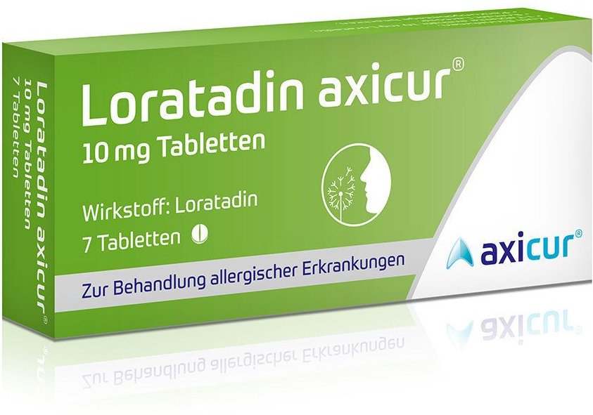 Loratadin axicur 10 mg Tabletten 7 St