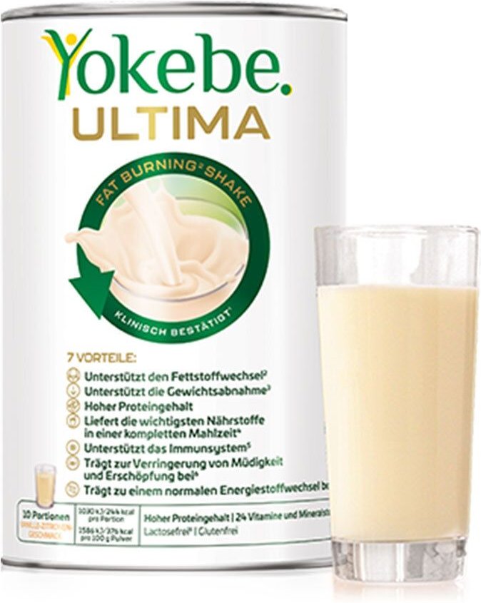 Yokebe Ultima Fat Burning Shake NF Pulver 400 g