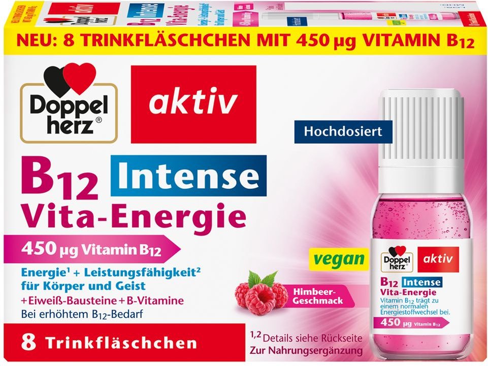 Doppelherz B12 Intense Vita-Energie Trinkfl. 8 St Trinkampullen