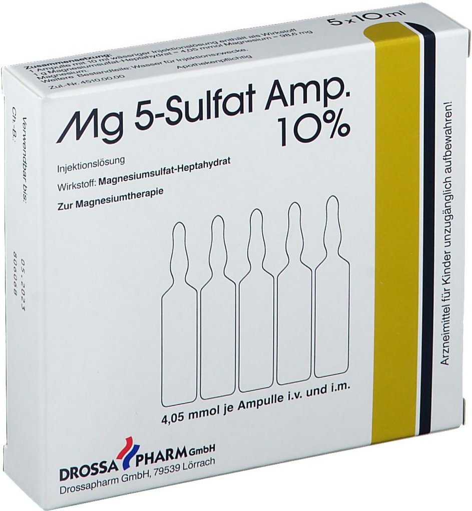 MG 5 Sulfat Ampulle 10% Injektionslösung