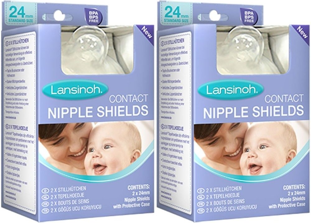 2x Lansinoh Stillhütchen 24 mm 2x2 St