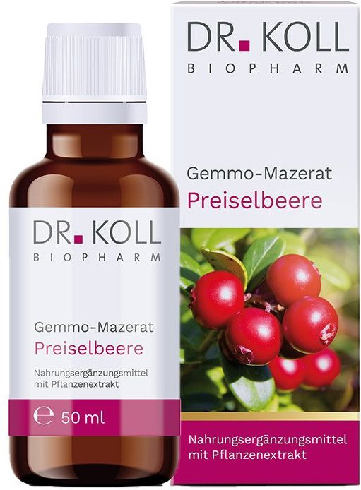 Gemmo-Mazerat Preiselbeere Dr.Koll Vitis Idaea Tro 50 ml Tropfen