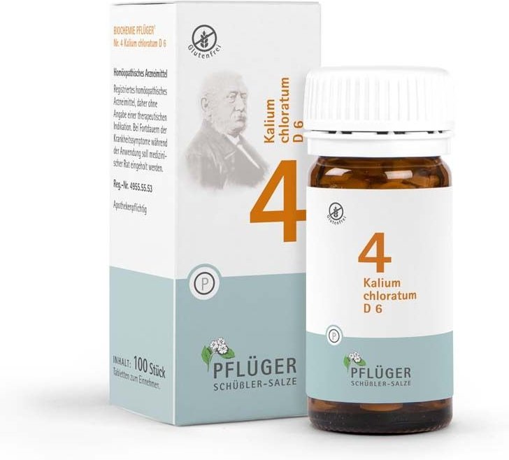 Biochemie Pflüger 4 Kalium chloratum D 6 Tabletten