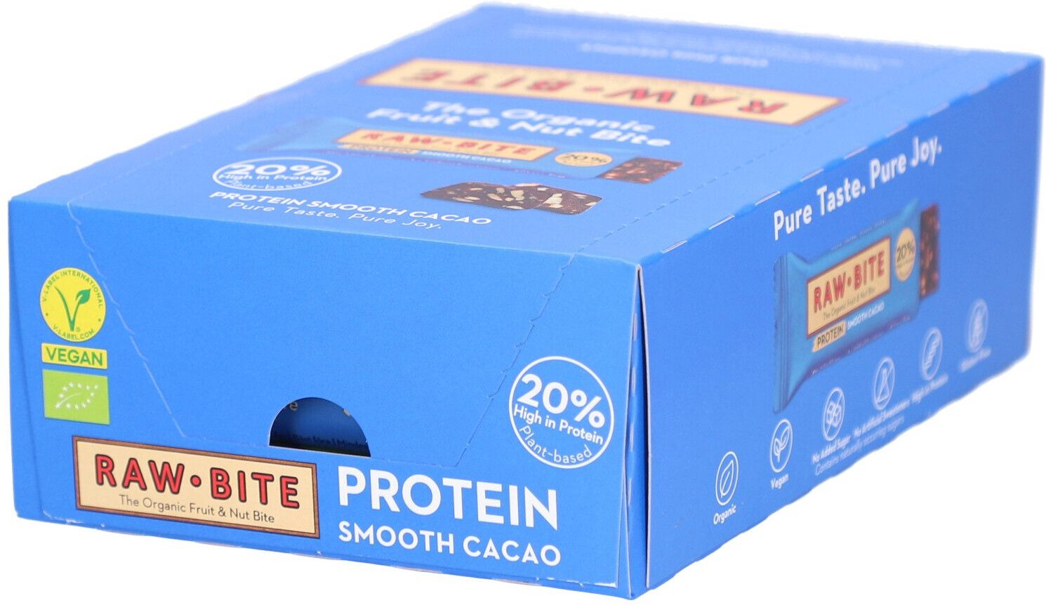 RAW Bite – Protein Smooth Cacao 12x45g 12x45 g Riegel