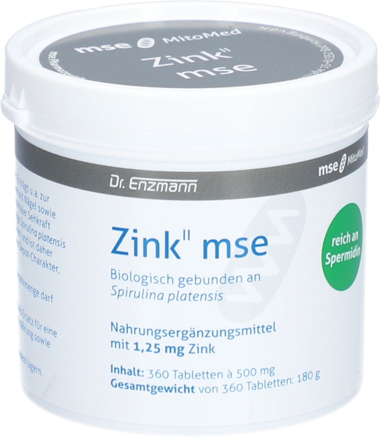 Zink II Mse 1,25 mg Tabletten