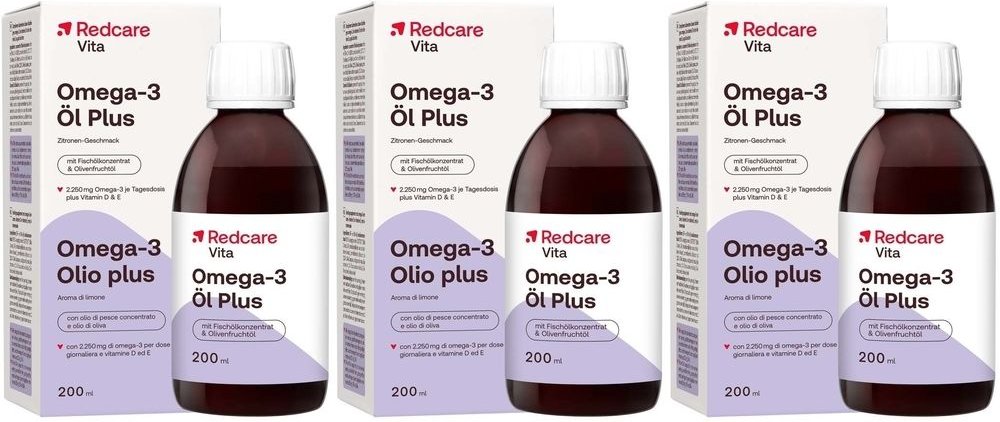 Redcare Vita Omega-3 Öl Plus x3 3x200 ml