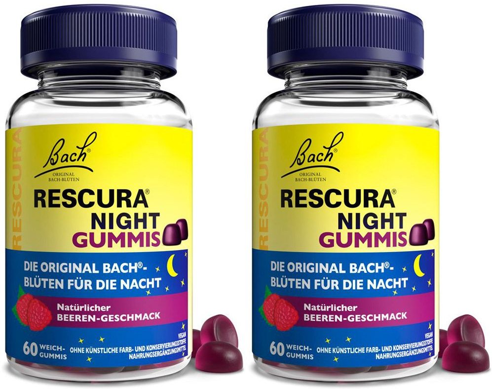 Bachblüten Original Rescura Night Gummis Beere x2 2x60 St Kaudragees