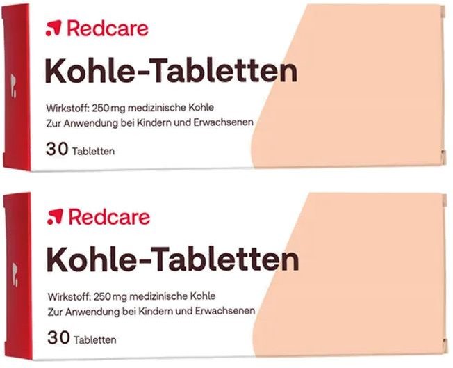 Redcare Kohletabletten Doppelpack 2x30 St Tabletten