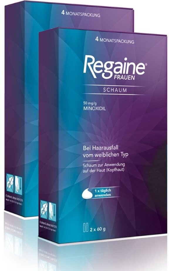 Regaine Frauen Schaum 50 mg/g Doppelpack 2x2x60 g