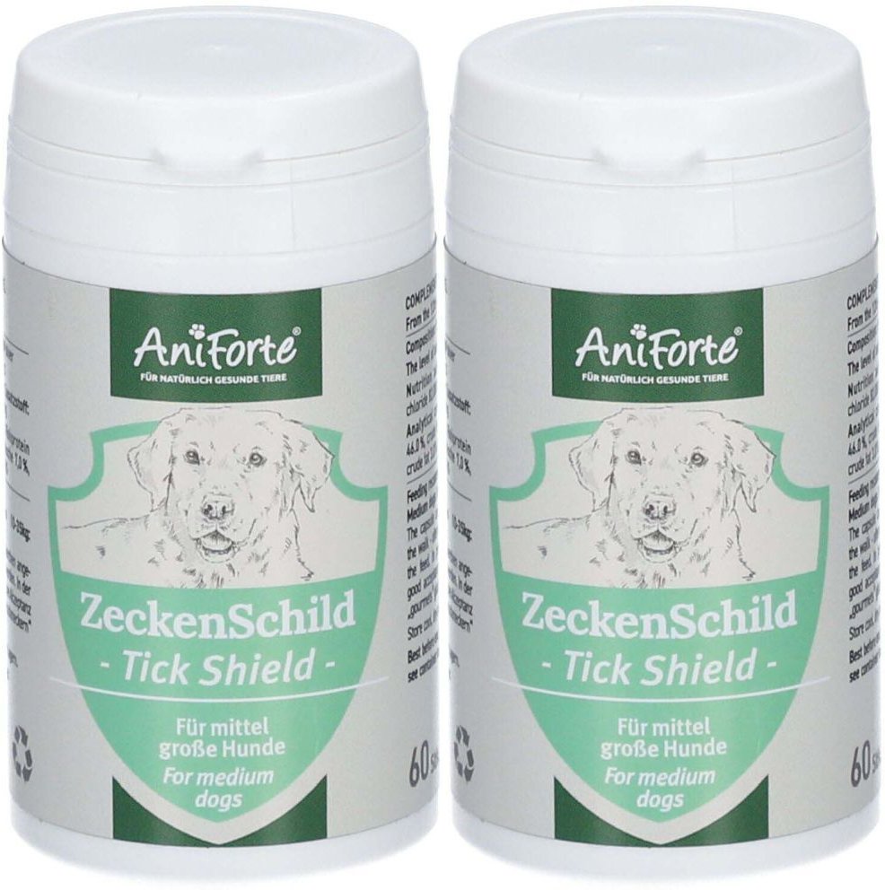 AniForte ZeckenSchild für mittelgroße Hunde 60 Stk. x2 2x60 St Kapseln