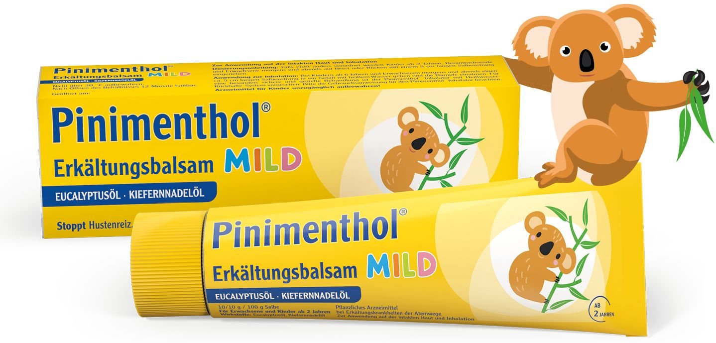 Pinimenthol Erkältungsbalsam mild Eucalyptusöl Kiefernnadelöl