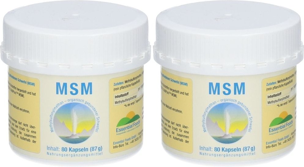 MSM 1000 mg Kapseln 2x 2x80 St