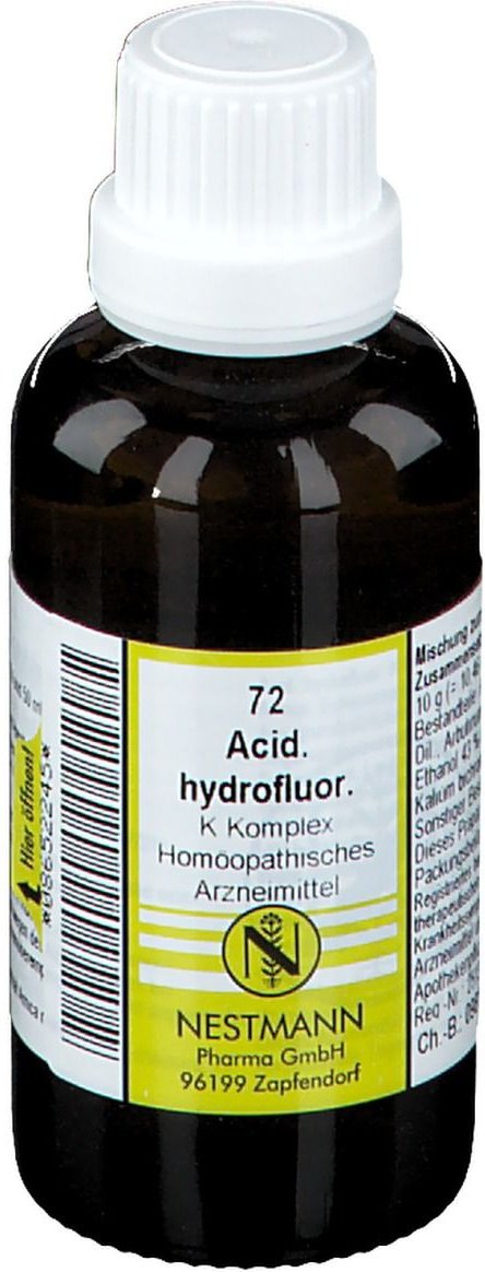 Thumbnail - Acidum hydrofluoricum K Komplex Nr. 72 Dilution